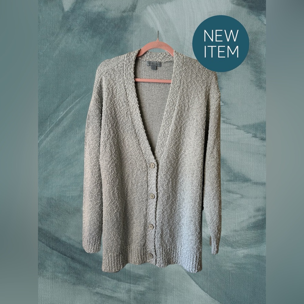 Barefoot Dreams Boucle Button Up Cardigan NWOT XL Mint